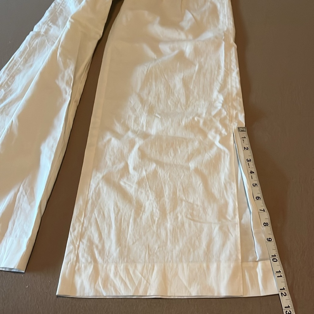 FRAME Crea Lounge cotton-blend wide-leg pants - White/Ivory/Cream - XS - Picture 11 of 15